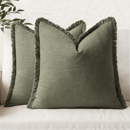 MIULEE Decorative Throw Pillow Covers Neutral...