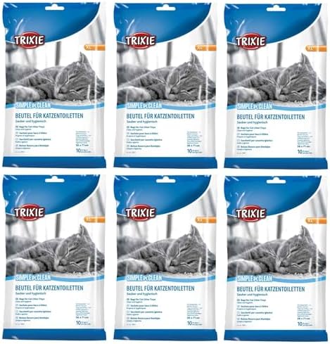 Pack De 10 Sacs Pour Bac De Litière Pour Chat 56X71 Cm Taille Xl - Animalerie