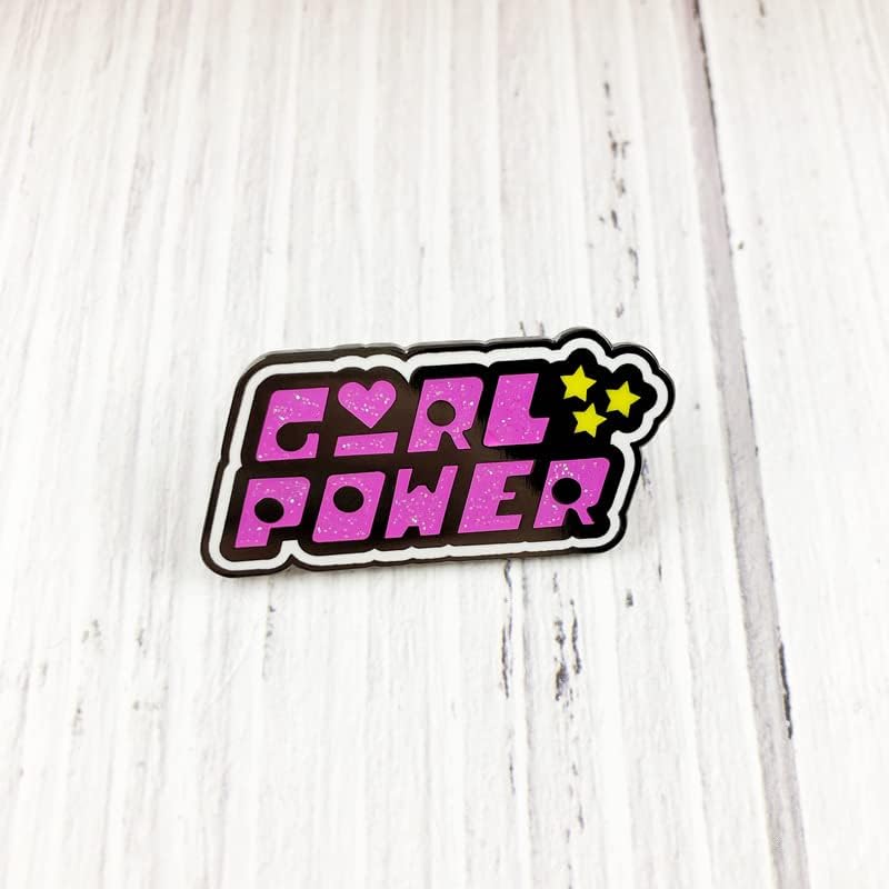 Girl Power Feminist enamel pin metal brooch badge,Creative letter schoolbag accessories decoration brooches badges for backpacks