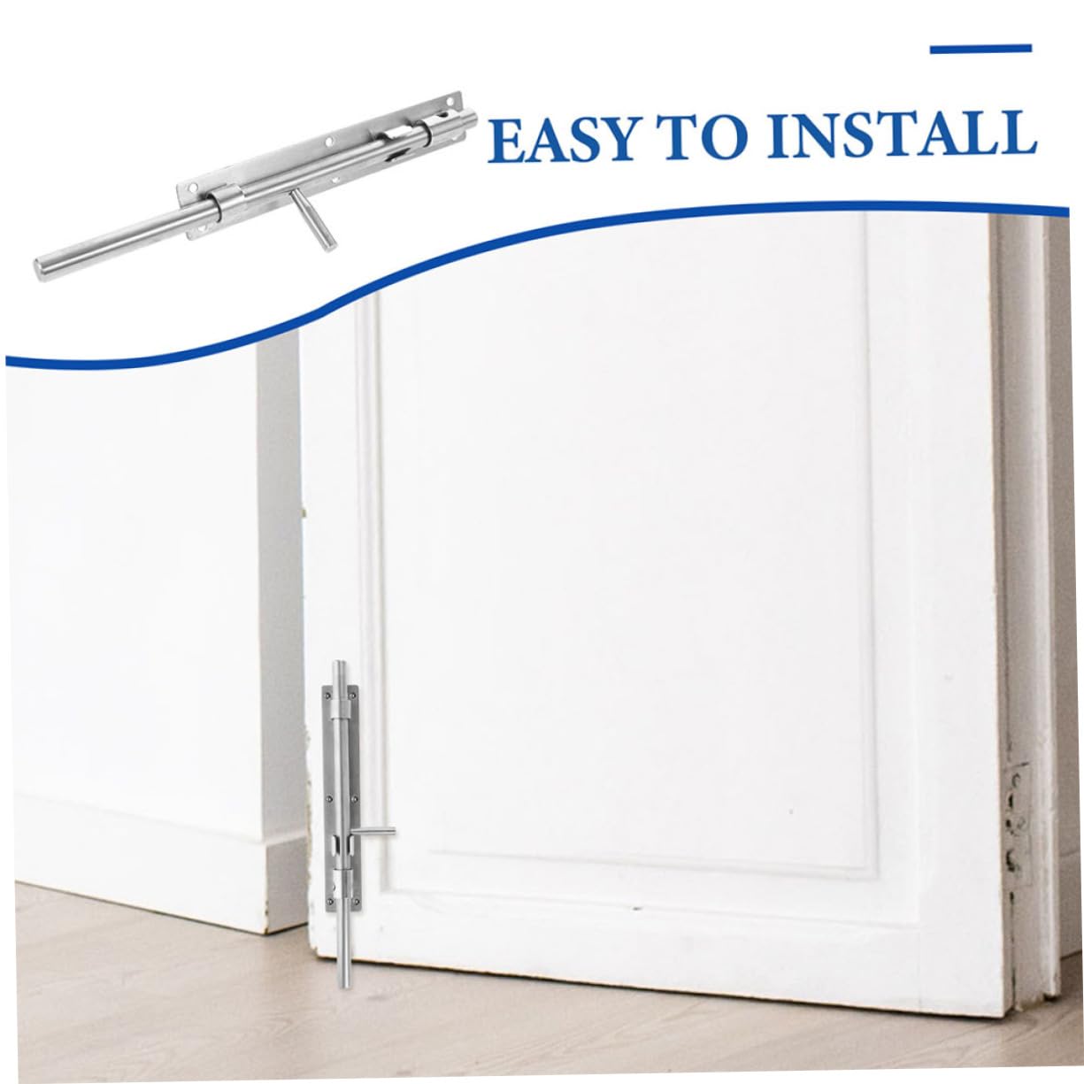 POPETPOP 2pezzi Serratura Bullone Inossidabile Chiusura Per e Finestre Resistente e Facile Installare Aggiuntiva e