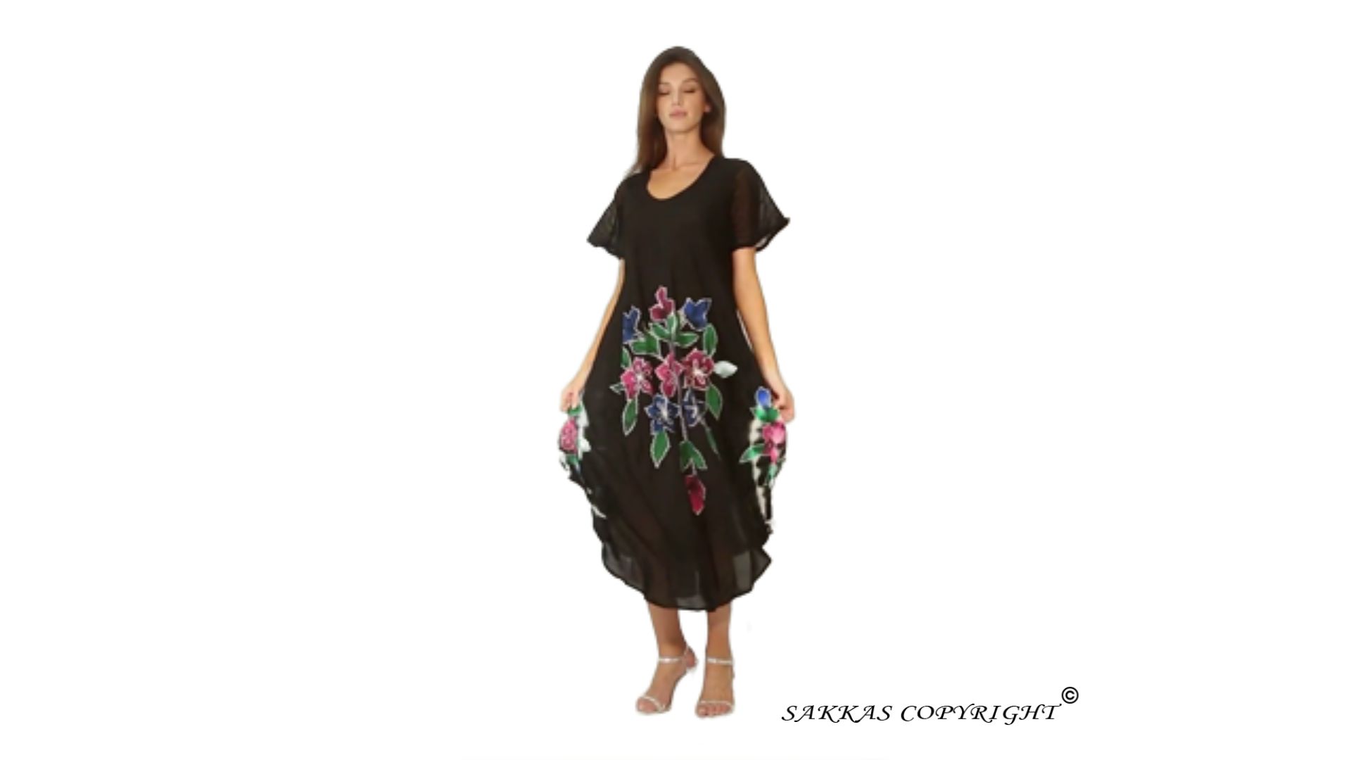 Abo Lungo in Seta con Spalline a Spaghetti – -SILKSILKY