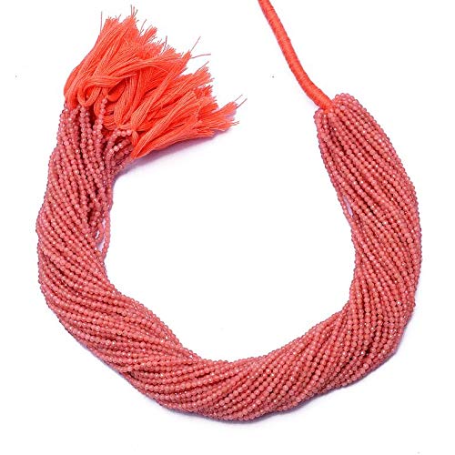 Rhodochrosite naturelle AAA+ perles facettées pour concevoir un bijou chargé d'amour