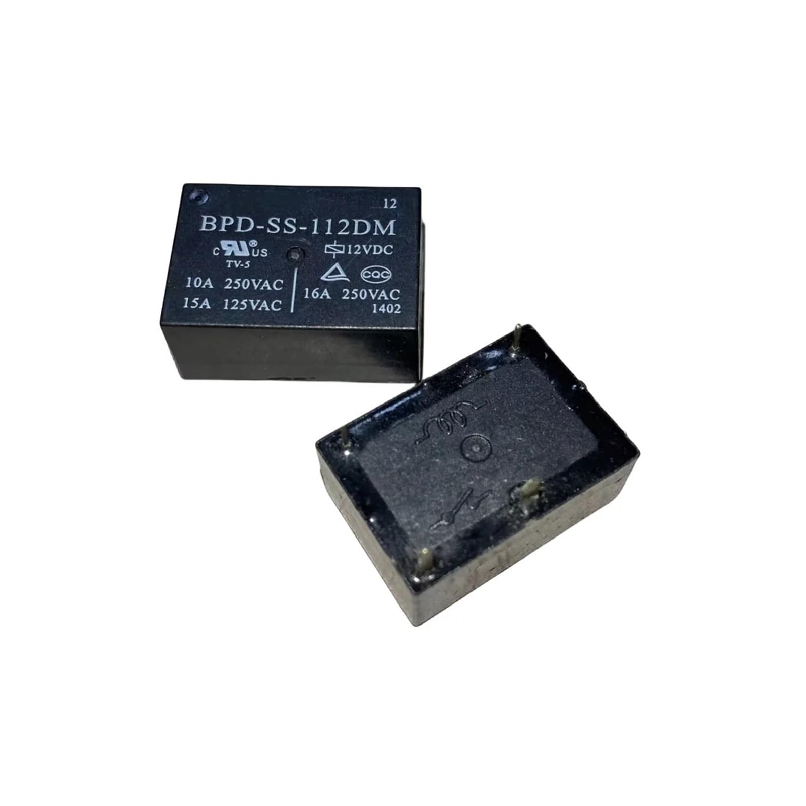 Relais Bpd-ss-105 DM 112 DM 124 DM 5v 12v 24v HF 7520 808 F16 à DIP-4PIN BPD-SS-105DM BPD-SS-112DM BPD-SS-124DM, 2 pièces (Size : BPD-SS-124DM)