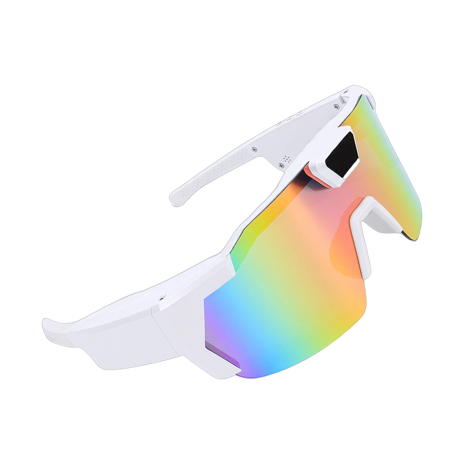 Akozon Intelligente Fahrradbrille, Bunte Gläser mit 1080P-Kamera, Sport-Sonnenbrille für Outdoor-Aktivitäten