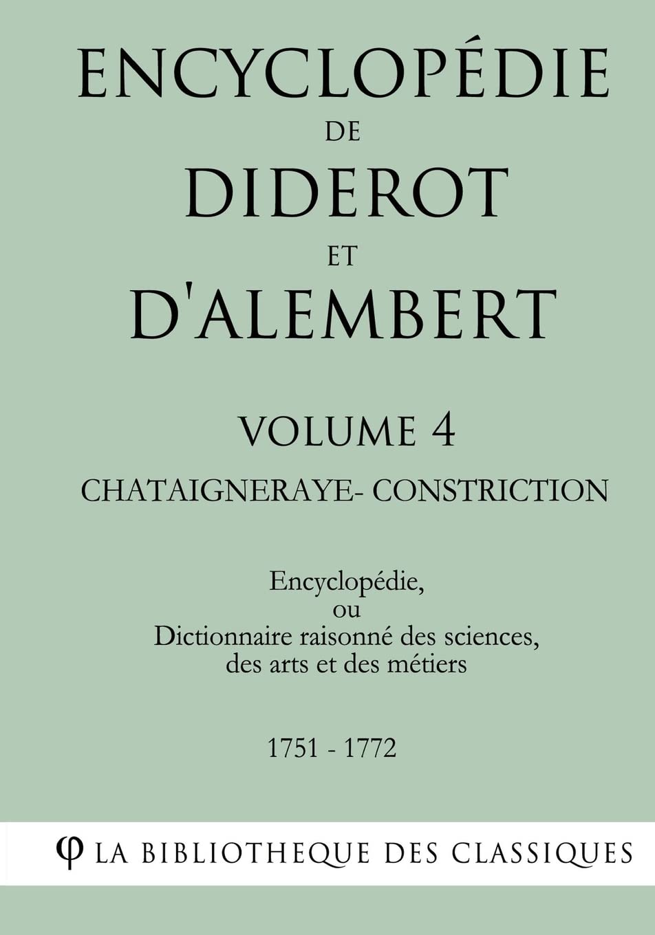 Amazon.fr - Encyclopédie de Diderot et d'Alembert - Volume 4