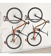 2-Pack Swivel Bike Rack Wall Mount, Bike Hangers for Garage, Space-Saving Vertical Bike Holder, H...