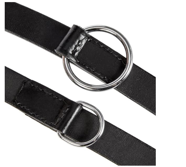 TRIXIE Hundeleine aus Leder Active V-Leine Leder L–XL, 2,00 m 22 mm in schwarz - Verlängerungsleine mit hohem Bewegungsfreiraum - für große bis sehr große Hunde - 18051