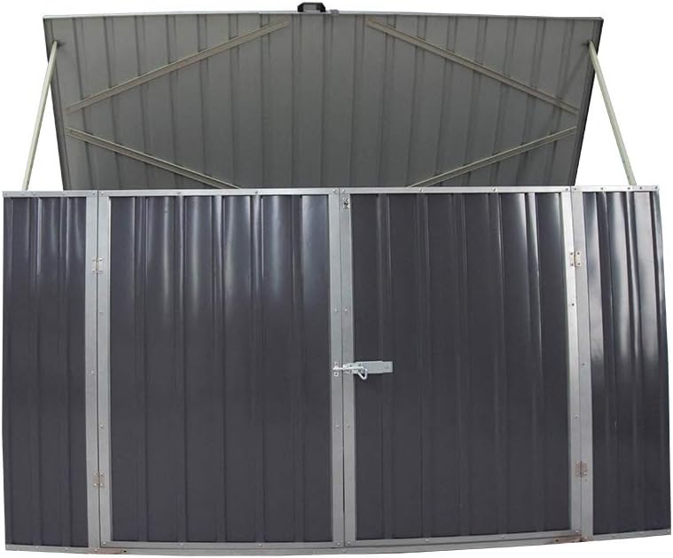 Garden Storage Shed Bike Metal Pent Tool Shed House Hot Dipped Galvanized Steel