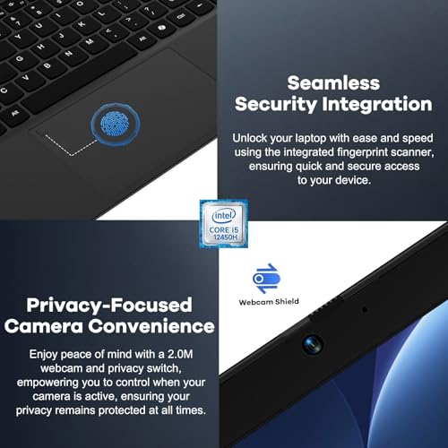 Image of NIMO 15.6 inch FHD IPS Laptop, i5-12450H 8-Core (Beats i7-11800H), 16GB RAM 1TB SSD, Backlit Keyboard, Fingerprint, 100W Type-C Fast Charger, WiFi 6, Ideal for Students & Home Office Computer
