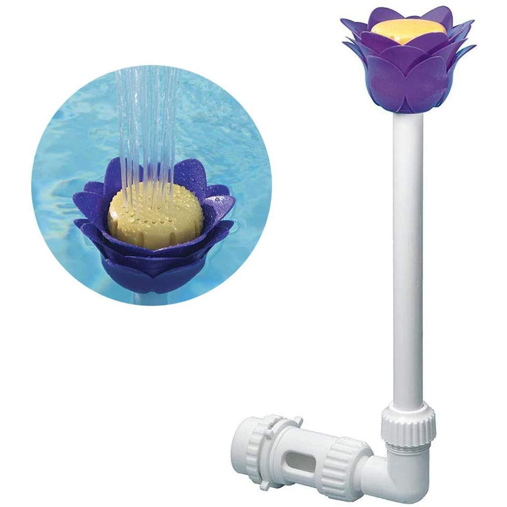 Cm&cl Flower Wall Mounted Swimming Pool Fountain,Accessory Swimming Pool Fountain Summer Waterfalls Above Ground Pool Fountains