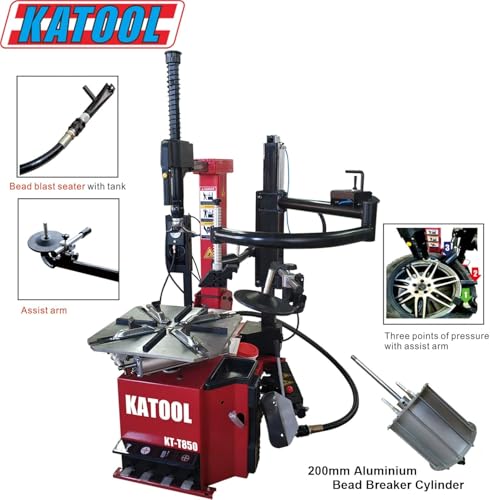 Image of KATOOL 2.0HP Tilt Back Tire Changer Machine Combo with Bead Blaster 28 inch Turn Table Tire Machine Wheel Balancer Machine Tire Changer Wheel Changers Machine (tilt Back Combo)