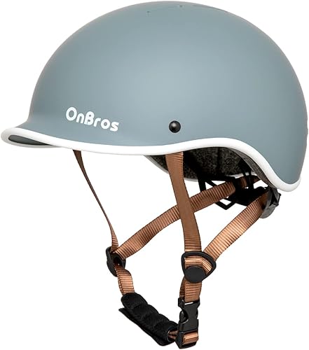 Miniatura 7 de OnBros Casco de bicicleta para adultos, casco de bicicleta de carretera para mujeres y hombres, casco de ciclismo ajustable de seguridad certificado