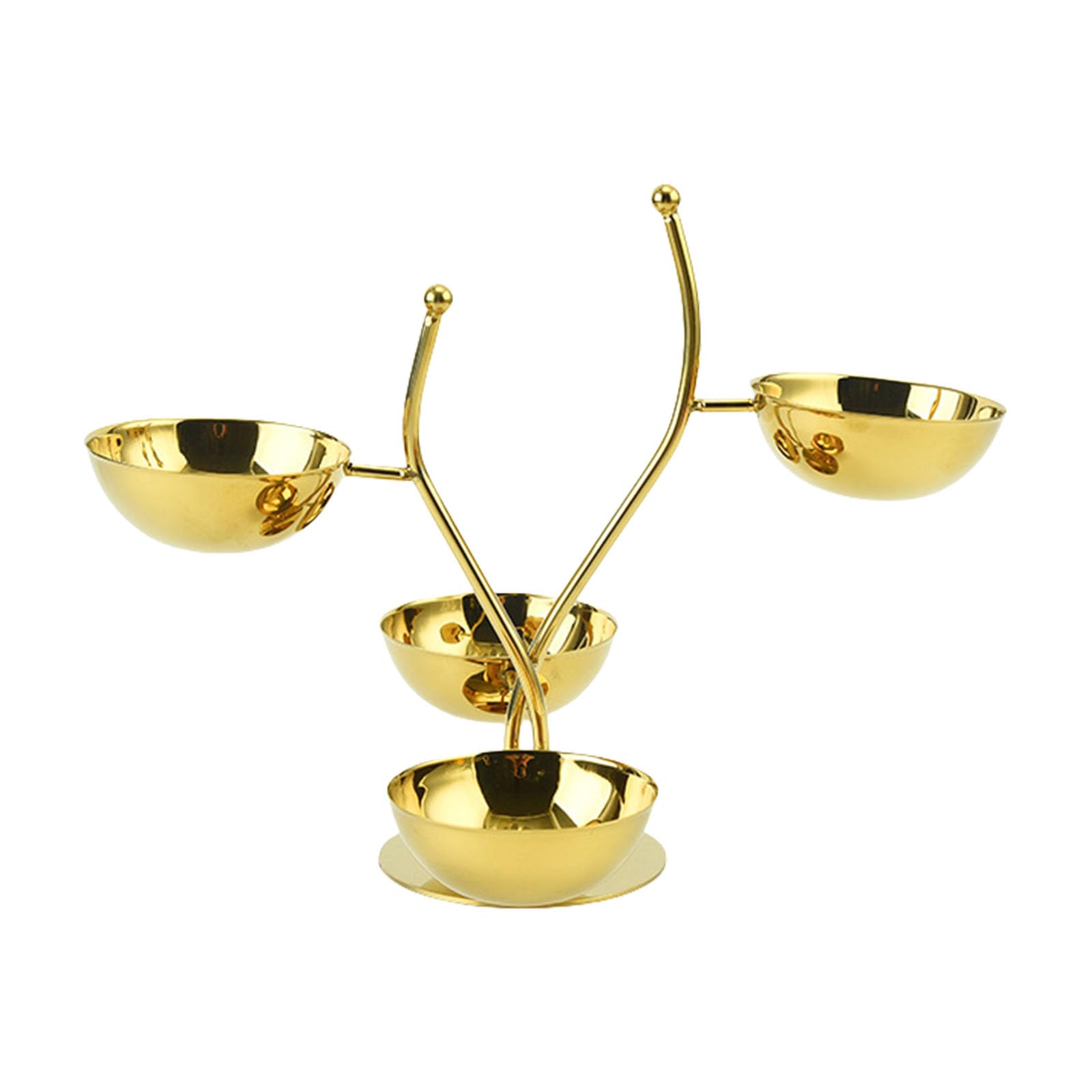Elnwnnkc Rustproof Multi Layer Condiment Servers with Smooth Rims Snacks Stand with Bowls Ideal for Buffets Picnics and Travel Dishwasher Safe Snacks Serving Bowl