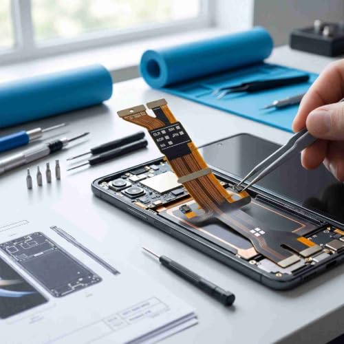 Cable LCD para Z Flip 7 5G F766 flex de conector de placa base con herramientas 4
