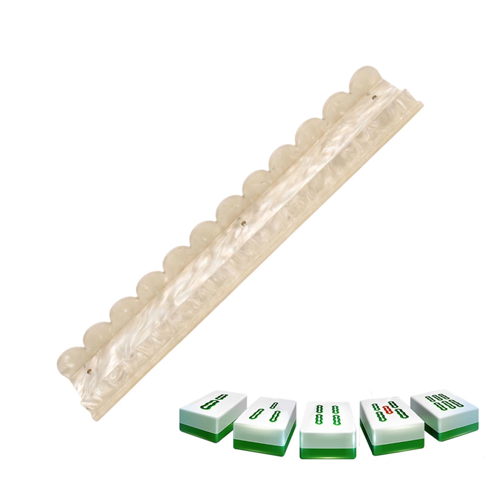Poussoirs, Racks de Mahjong Acrylique Antidérapant Festonné Magnétique | Combo Support Mahjong et Poussoir Pour Soirées De Jeux, Clubs, Réunions Familiales, Voyages Et Centres Pour Seniors