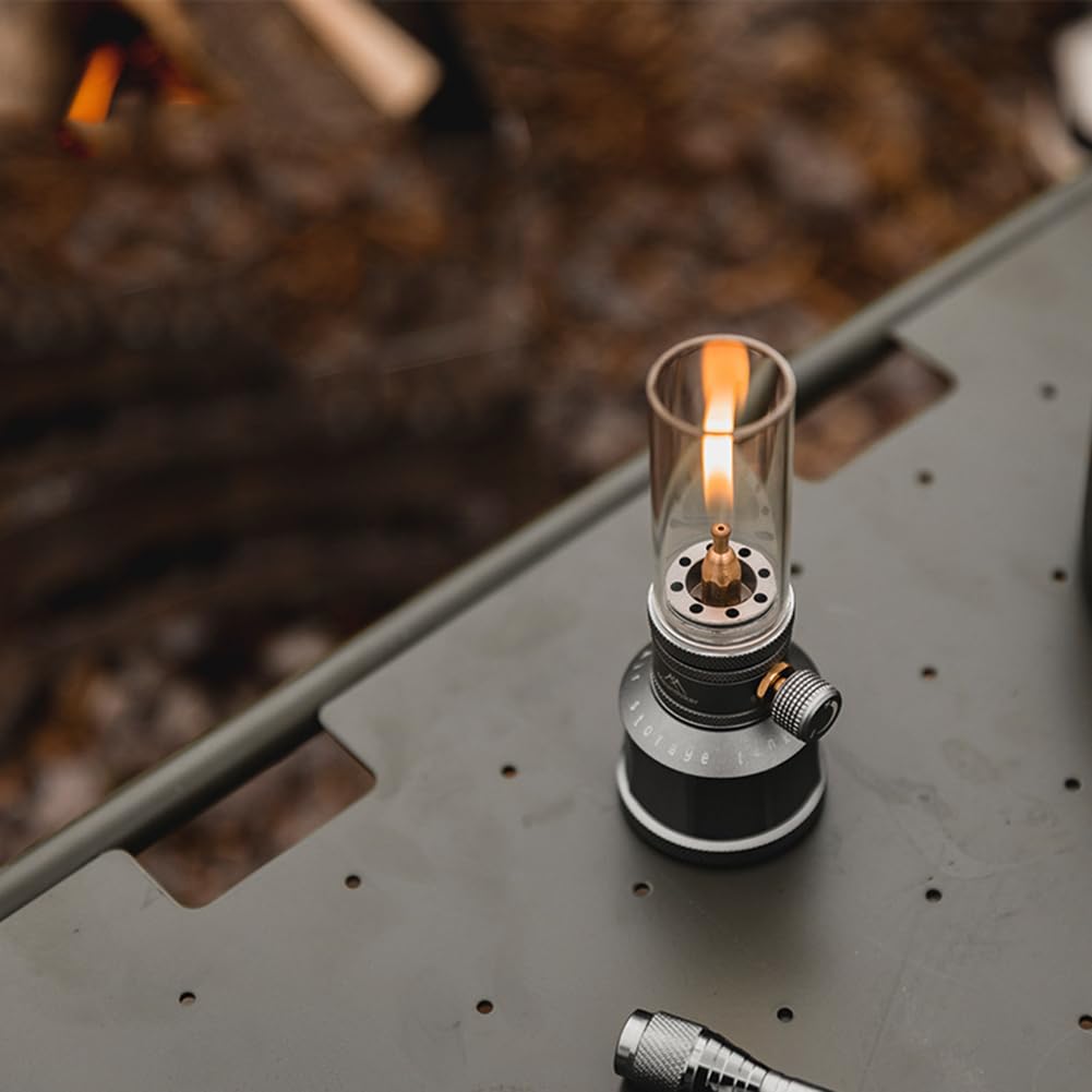ZYWUOY Lanterne à Gaz Portable avec Réservoir de Carburant Vide pour Camping, Randonnée, Pêche (Lanterne à Gaz avec Réservoir)