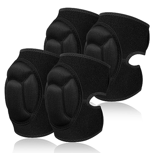 flintronic Ginocchiere Lavoro, 2 Paio 20MM Spugna Ginocchiere Protettive Comode Antiscivolo, Regolabili Ginocchiere di Protezione per Lavoro, Ginocchiera per Lavoro, Pallavolo, Giardinaggio