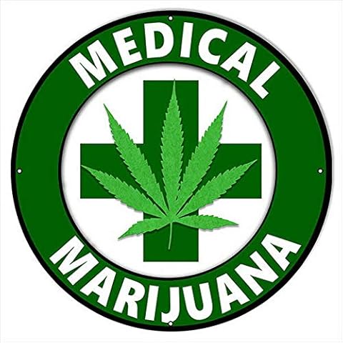 Sylty Marijuana Medical Cannabis Sign Retro Dad Garage Man Cave Car Metal Tin Sign 12X12 Inch Cover