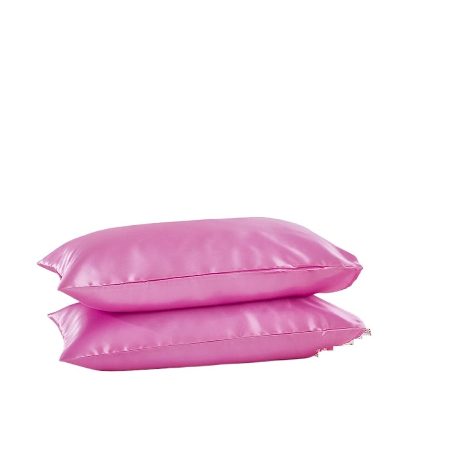 LYXYGMV 1Pc Full Queen King Satin Silk Pillowcase Pillow Case Cover Bedding For the Bedroom(Red,51x76cm(20x30inch))