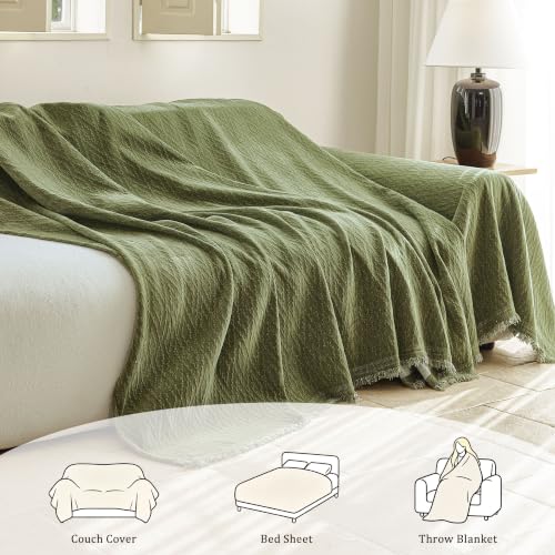 VOIR Couch Cover Washable for 3 Cushion Chenille Sofa Slipcover, Green - image 4