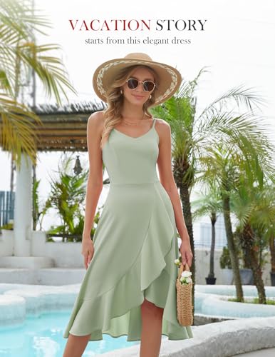 Image of DRESSTELLS Women's Cocktail Dresses, Formal Wedding Guest Graduation Party High Low Dress