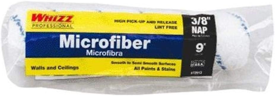 WHIZZ Series 72913 9" Xtrasorb Microfiber Blue Stripe 3/8" Nap Roller Cover