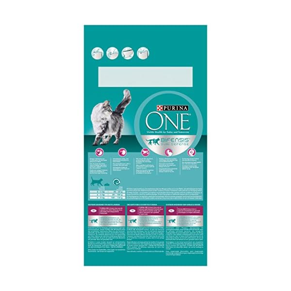 PURINA ONE BIFENSIS Urinary Care Katzentrockenfutter: reich an Huhn & Weizen, für gesunde Harnwege, Nieren, Haut, schönes Fell, 6er Pack (6 x 1.5 kg) – Bild 3