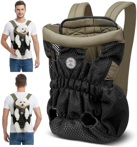 ALLSOPETS Mochila para Perros Pequeños y Medianos – Transportín P...