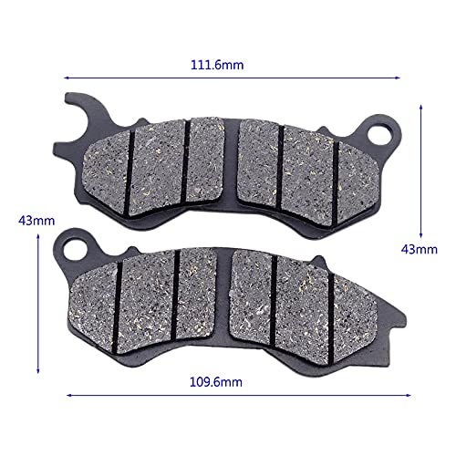 MBROS Kit Pastiglie Freno Per PCX125/150 2014-2019 – Anteriore A Disco E Posteriore A Tamburo