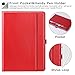 Ztotop Case for iPad 9.7 2018/2017 - 360 Degree Rotating Stand/Genuine Leather Cover with Auto Wake/Sleep, Pencil Holder,Card Pocket for New iPad 9.7'' 5th/6th Gen, iPad Air 2/iPad Air,Red