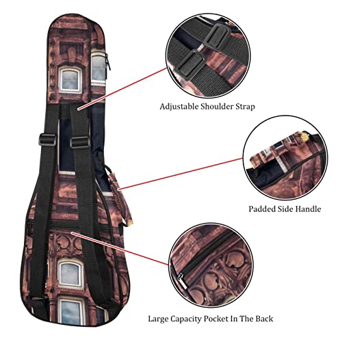 Housse pour ukulélé rétro Château Villa 10 mm avec rembourrage épais en éponge 53,3 cm avec sangles réglables pour… - Les Beatles, Paul McCartney, John Lennon, RIngo Starr, George Harrison Housse pour ukulélé rétro Château Villa 10 mm avec rembourrage épais en éponge 53,3 cm avec sangles réglables pour… – Image 4