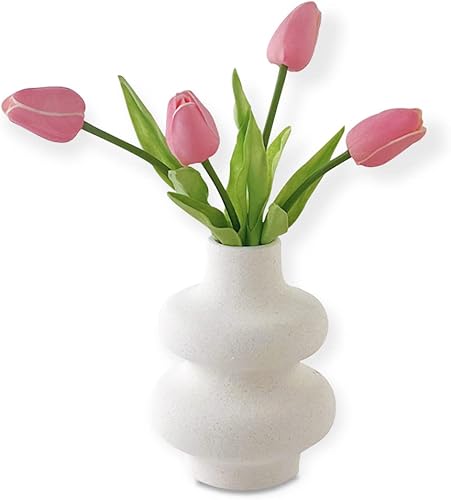 Taibest Jarrón de cerámica, jarrón de hierba de las pampas, florero decorativo, florero de burbujas, moderno jarrón de flores secas para centros de disponible en Yaxa Colombia