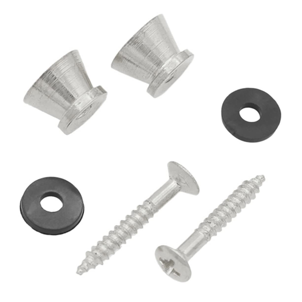 Toddmomy 1 Pair Guitar Studs Guitar Strap Guitar Accessories Locking Guitar Hooks Strap Locks Anti-falling Instrument Strap Buckles Anti-skid Strap Lock Guitar Button Pin Metal Golden