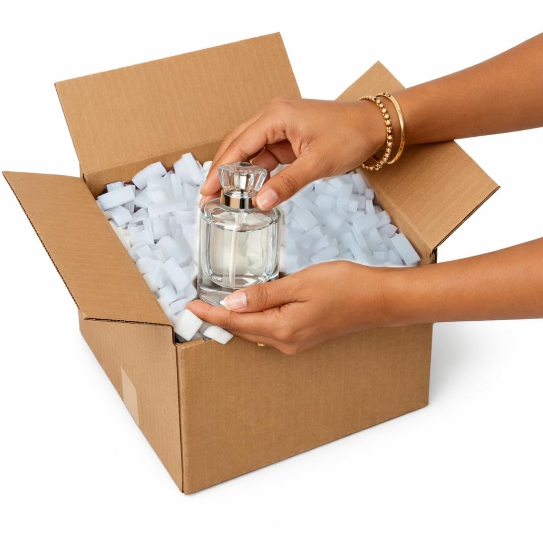 Polystyrene White Packaging Peanuts Rectangular Shape Loose fill | 100% Recyclable & Reusable | 0.5 (Half) Cubic foot Quantity Pack-image-37