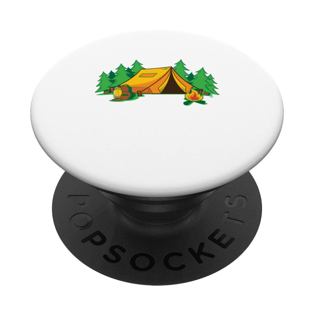 Coed Naked Camping Pitch A Tent And Rough It - Cool Camping PopSockets Swappable PopGrip