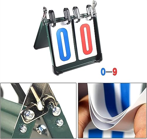 Marcador portátil de puntuación para deportes con números volteables miniatura 3