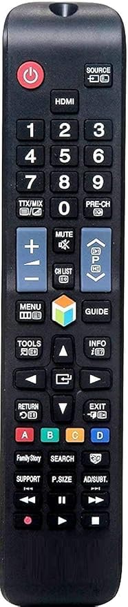 Image of TV Remote Control Compatible for Samsung 3D Smart Led LCD HD UHD Tv