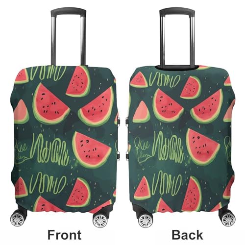 Carry on Luggage Cover in A Melon Suitcase Covers for Luggages Tsa Approved Travel Luggage Sleeve Protector Elastic Suitcase Protector Anti-Scratch Washable Fits 19-30 Inch Case -M3