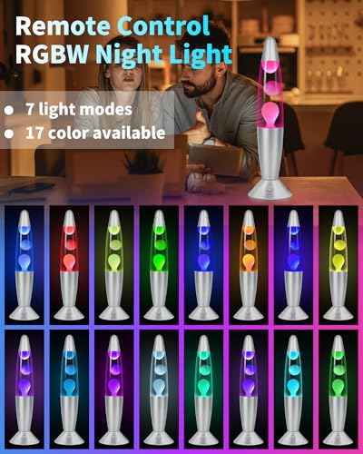 Lampe de table relaxante avec télécommande et 17 couleurs - 6