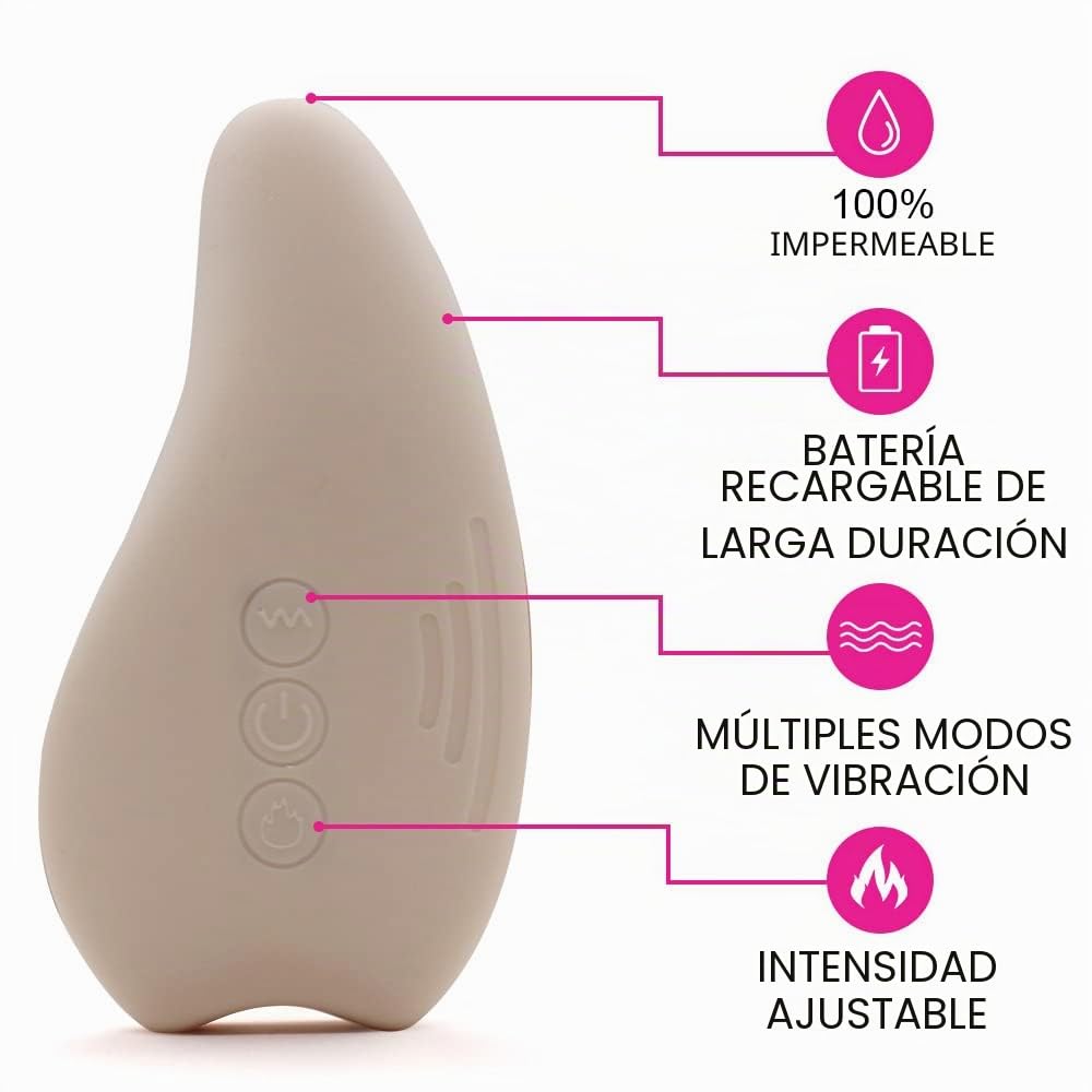 Masajeador de lactancia, masajeador de pecho de silicona suave, calor + vibración para canales vertiginos, flujo de leche mejorado después del parto
