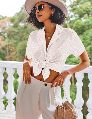 Image of Ekouaer Pajamas Set for Women Short Sleeve Sleepwear Button Down Pjs Lounge Sets Soft Nightwear
