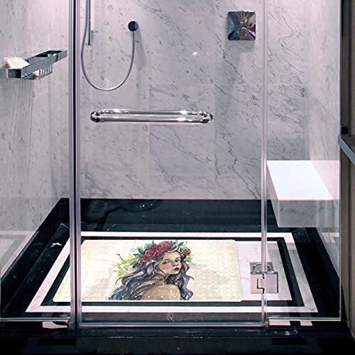 Tapis de baignoire antidérapant avec trous de drainage lavable en machine - 6