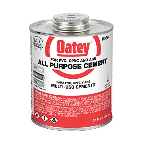 Cemento multiusos Oatey, 32 oz, transparente, caja x12 miniatura 4