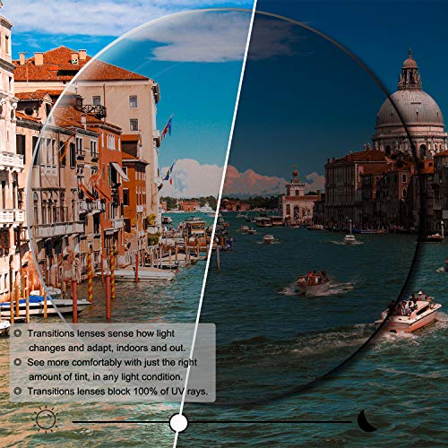 Yein Bifocal Reading Glasses, Photochromic Gray Sunglasses, 0.00/+1.00 Magnification For Women #TOP3