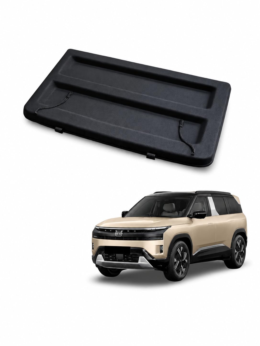 Parcel Tray for Tata Sierra 2025 Onwards, Black | Rear Boot Shelf, Cargo Luggage Cover, Easy Installation, Premium Black Finish, Dec 2025 Till Date-picture-19