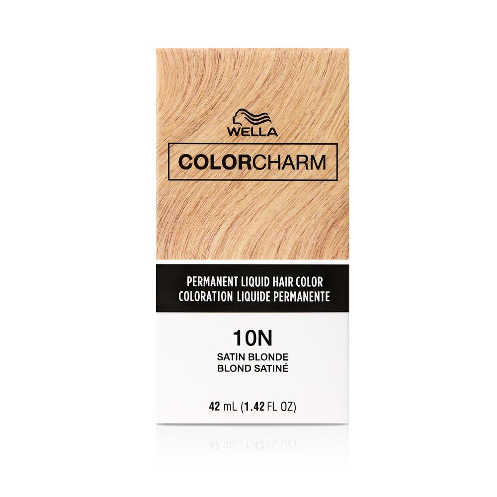 WELLA Color CharmPermanent Liquid Hair Color for Gray Coverage, Natural Light Blonde