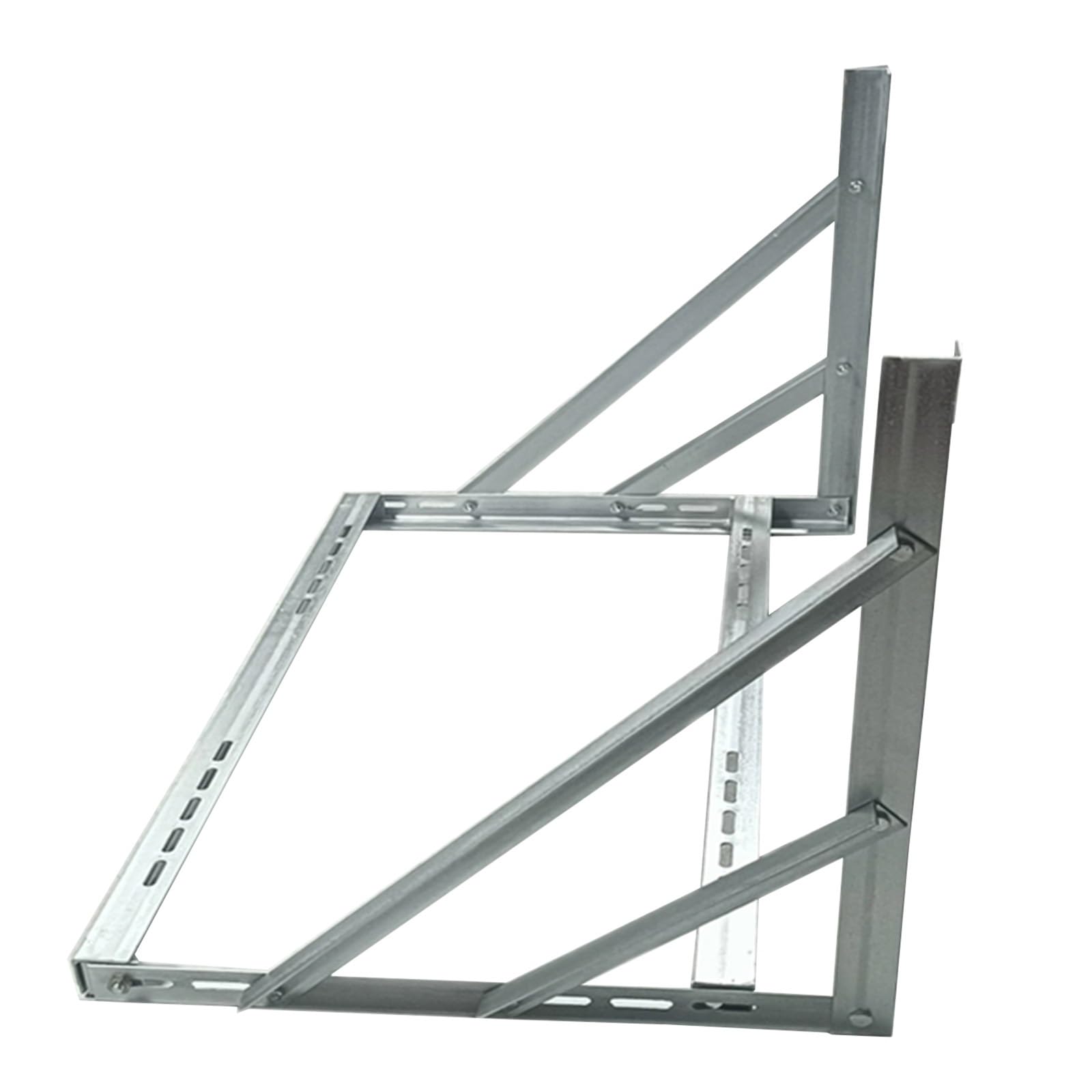 Soporte Universal de Pared, Soporte Aire Acondicionado Exterior, Kit de Instalación, Ángulo de Hierro Galvanizado de Alta Resistencia, Hasta 300 Kg