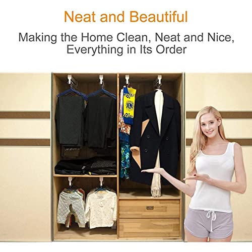 Varilla de ropa extensible de acero con longitud ajustable de 30 a 80 cm para armarios de casa 6