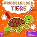 Produktbild Prickelbilder: Bastelbuch Ab 3 Jahren - 50 Tiere - 4 in 1 : von Punkt zu Punkt - Malen - Prickeln - Ausschneiden