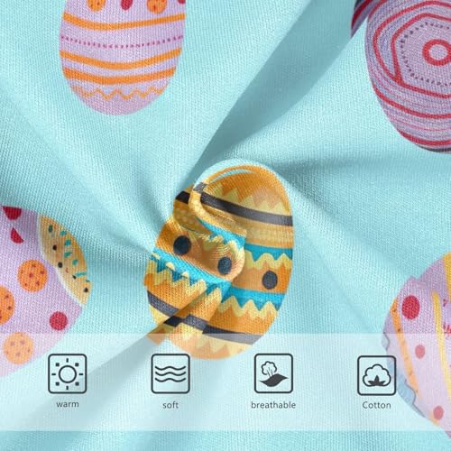 Cotton Girls Underwear Toddler Vibrant Colorful Easter Eggs Blue Little Girl Panties Artistic Underpants Briefs 2t3